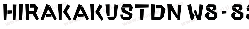 HiraKakuStdN W8-83pv字体转换